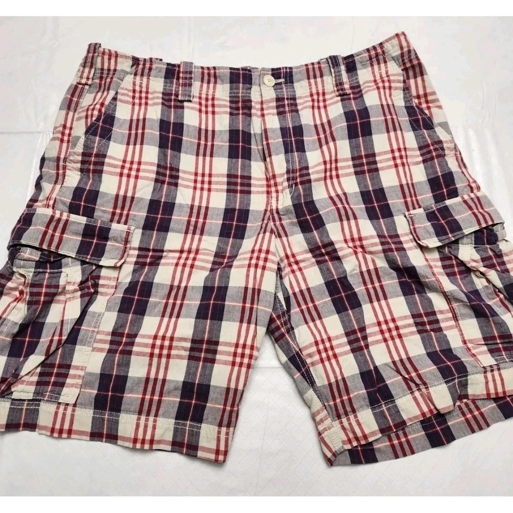 Polo Ralph Lauren Shorts Mens 40 Plaid Cargo Classic Summer